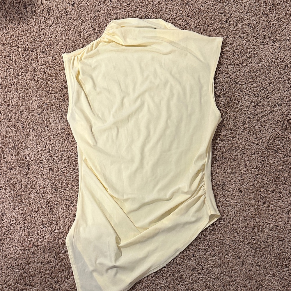 Sleeveless Yellow Top